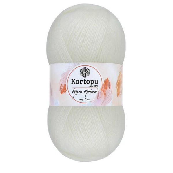 KARTOPU,ANGORA NATURAL K0013 AÇIK KREM