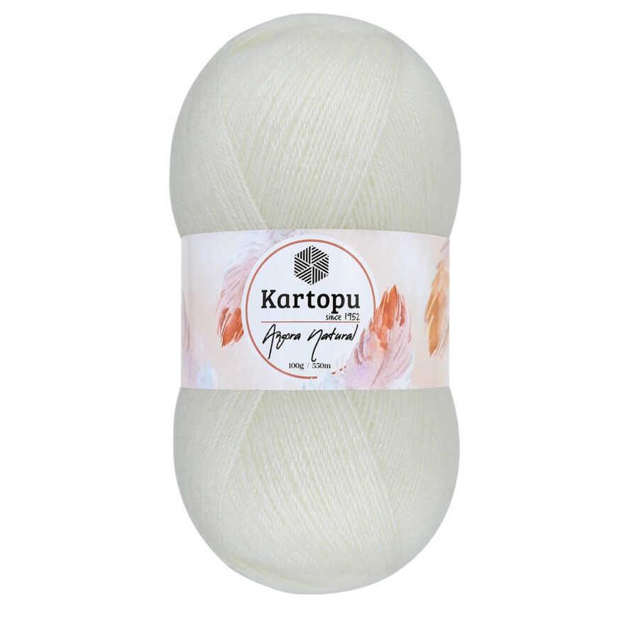 KARTOPU,ANGORA NATURAL K0013 AÇIK KREM
