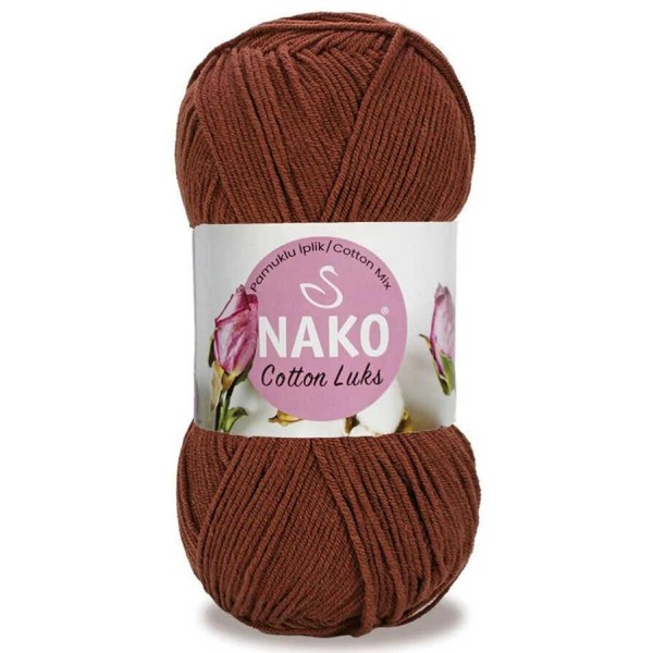 NAKO,COTTON LUKS 97556 KIZIL KAHVE