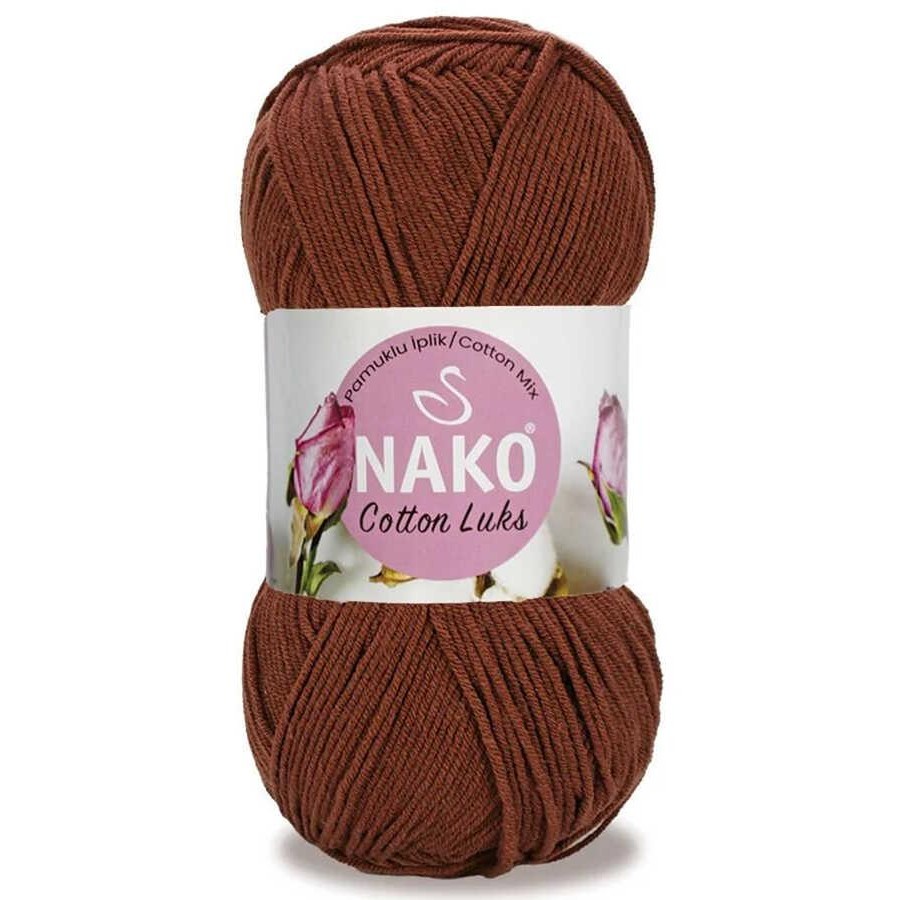 NAKO,COTTON LUKS 97556 KIZIL KAHVE