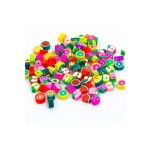 Eymen Hobi Fimo Karışık Meyve Boncuk, 10Mm Meyve Figürü, Takı Yapım Malzemesi, Meyve Modeli (10 Adet)