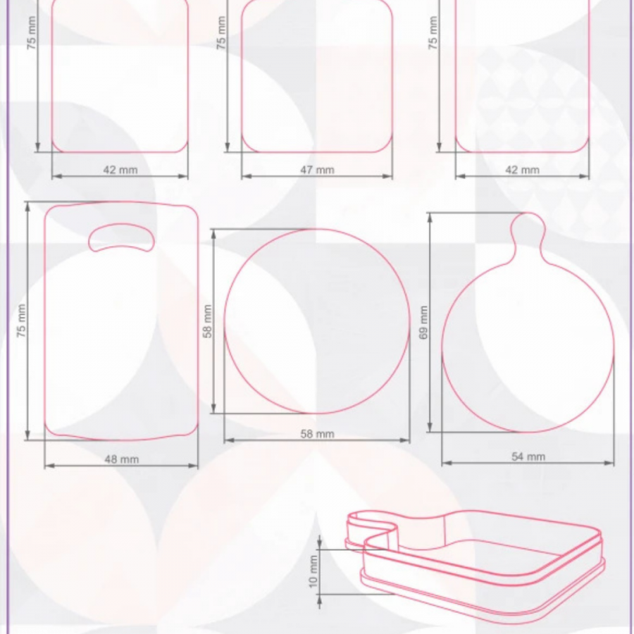 DESENLİ CETVEL KESİCİ / Patterned Ruler Cutters