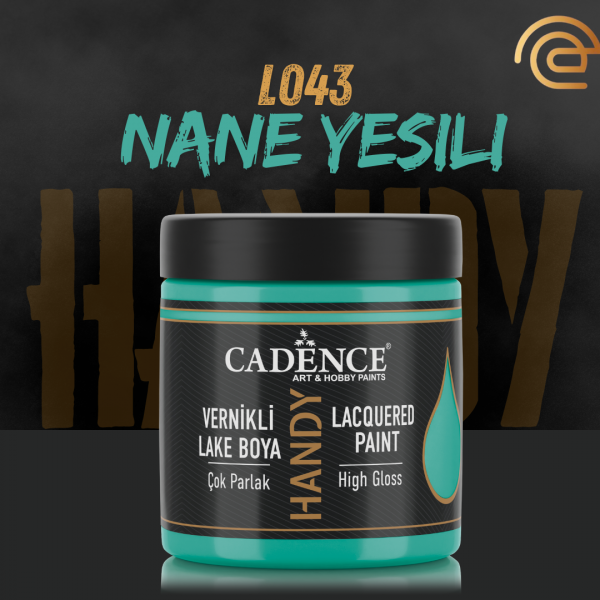 Cadence Vernikli Lake Boya L043 Nane Yeşili 250Ml