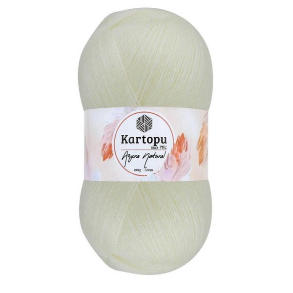 KARTOPU,ANGORA NATURAL K0025 KREM
