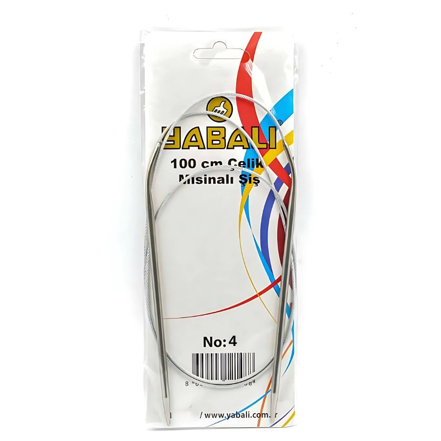 YABALI,100 CM ÇELİK MİSİNALI ŞİŞ NO:04 YBL-324