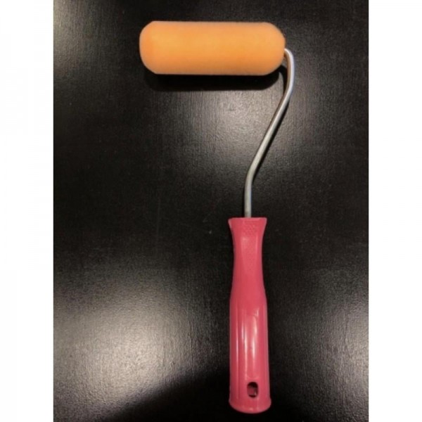 Sünger Üstü Kadife Rulo Fırça 10Cm Metal Saplı