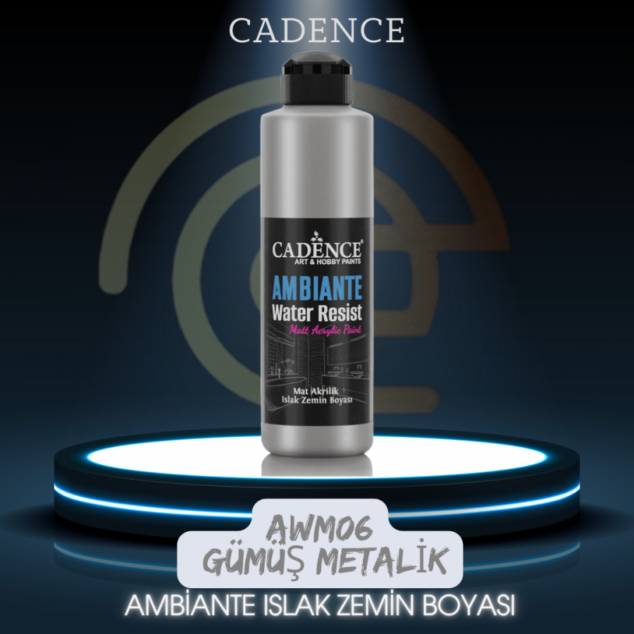 AWM06 Gümüş Metalik Ambiante Islak Zemin Boyası 250ML + Katalizör 10GR AWM06 Gümüş Metalik Ambiante Islak Zemin Boyası 250ML + Katalizör 10GR