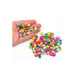 Eymen Hobi Fimo Karışık Meyve Boncuk, 10Mm Meyve Figürü, Takı Yapım Malzemesi, Meyve Modeli (10 Adet)