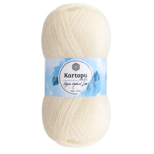 KARTOPU,ANGORA NATURAL LUX K0025 KREM