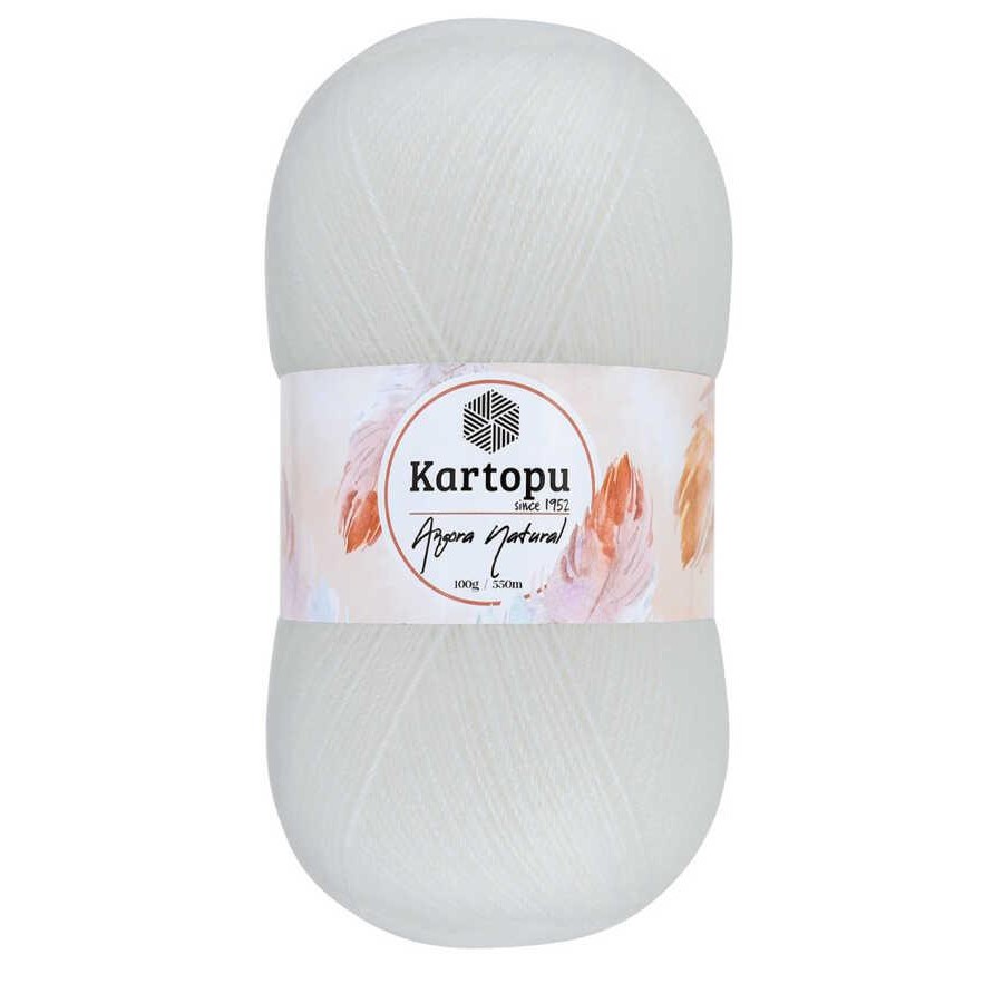 KARTOPU,ANGORA NATURAL K0010 BEYAZ