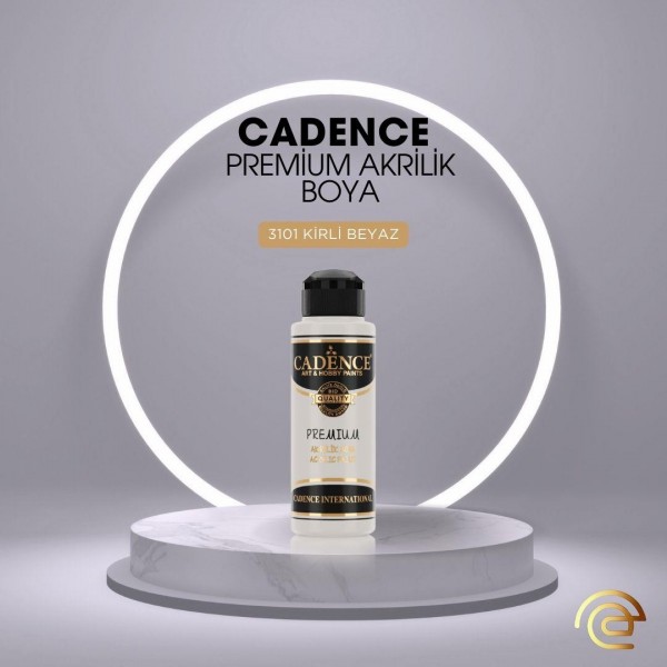 Cadence PREMİUM AKRİLİK BOYA 120 ML 3101 KİRLİ BEYAZ