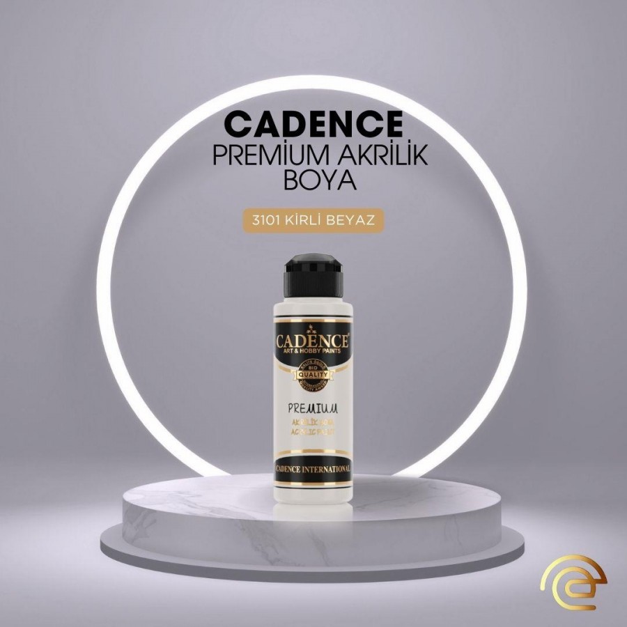 Cadence PREMİUM AKRİLİK BOYA 120 ML 3101 KİRLİ BEYAZ