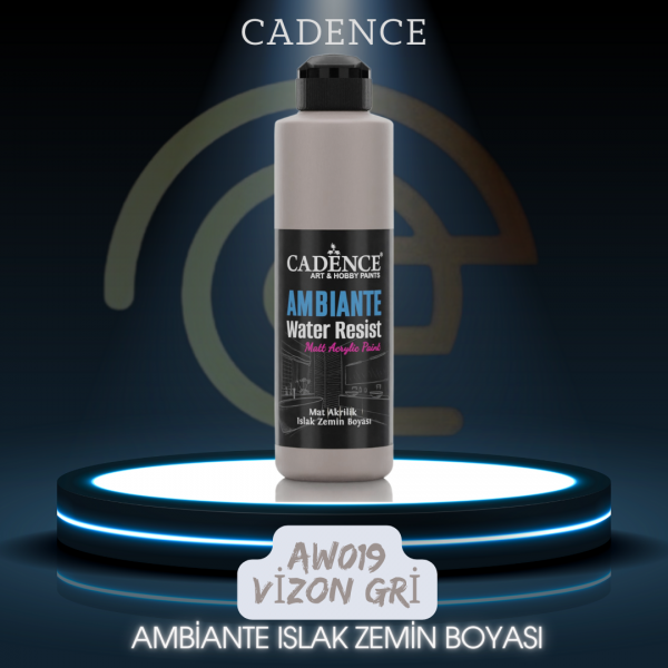 AW19 Vizon Gri Ambiante Islak Zemin Boyası 250ML + Katalizör 10GR