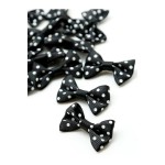 Mini Papyon Fiyonk Kurdele Siyah (3.5Cm-25Adet)