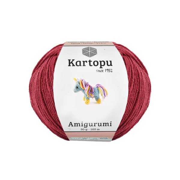 KARTOPU,AMİGURUMİ K0104 KİRLİ BORDO