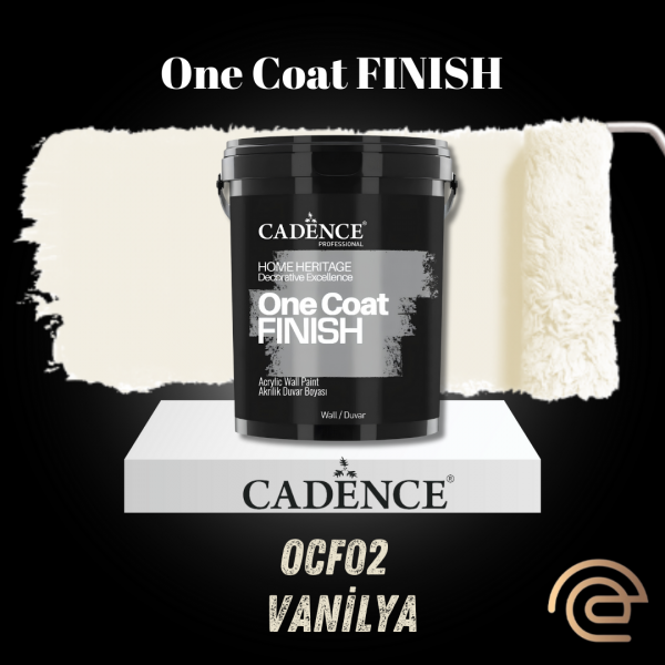 OCF02 Vanilya Beyazı Akrilik Duvar Boyası - One Coat Finish 2.5LT