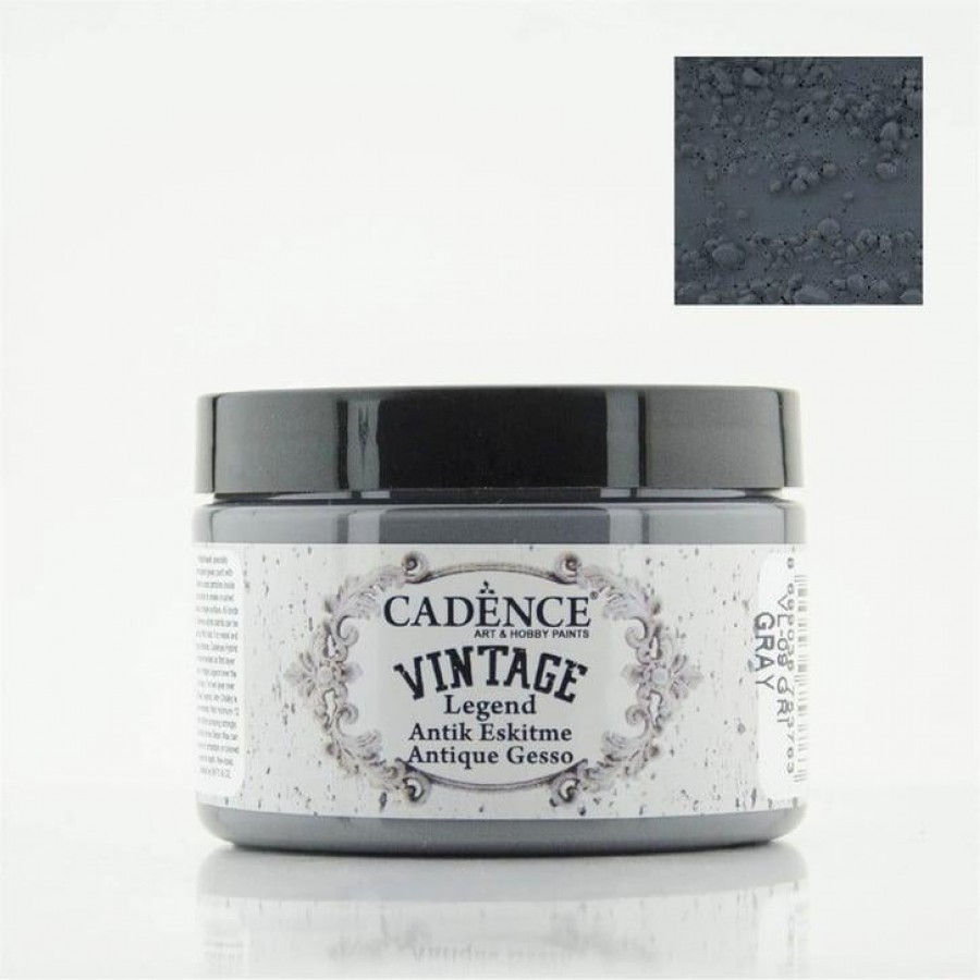 Cadence Vintage Legend - Antik Eskitme Boyası VL09 - Gri Cadence Vintage Legend - Antik Eskitme Boyası VL09 - Gri