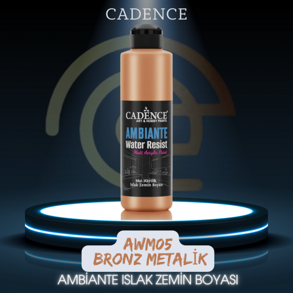 AWM05 Bronz Metalik Ambiante Islak Zemin Boyası 250ML + Katalizör 10GR AWM05 Bronz Metalik Ambiante Islak Zemin Boyası 250ML + Katalizör 10GR