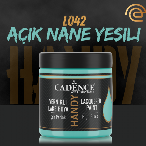 Cadence Vernikli Lake Boya L042 Açık Nane Yeşili 250Ml