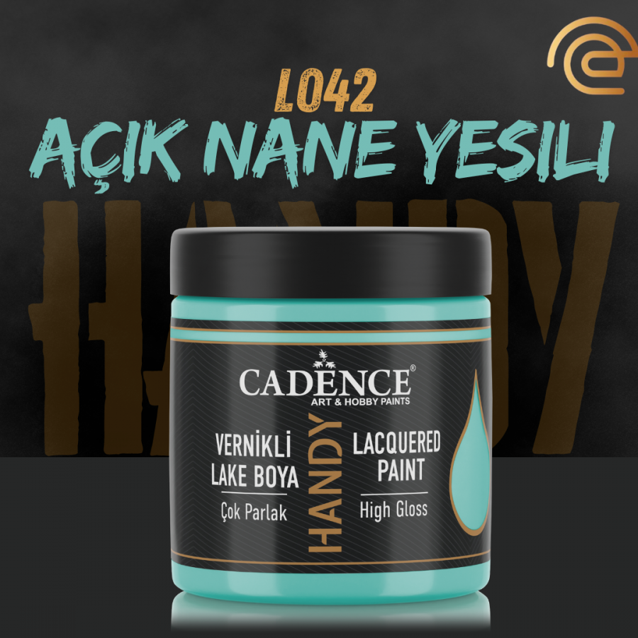 Cadence Vernikli Lake Boya L042 Açık Nane Yeşili 250Ml Cadence Vernikli Lake Boya L042 Açık Nane Yeşili 250Ml