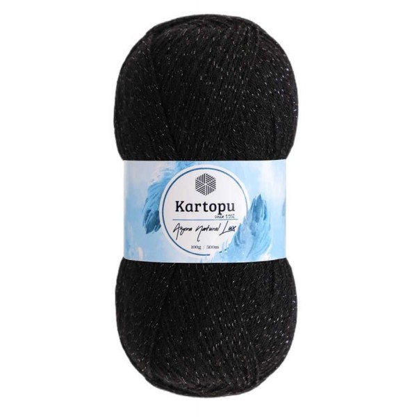 KARTOPU,ANGORA NATURAL LUX K0940 SİYAH