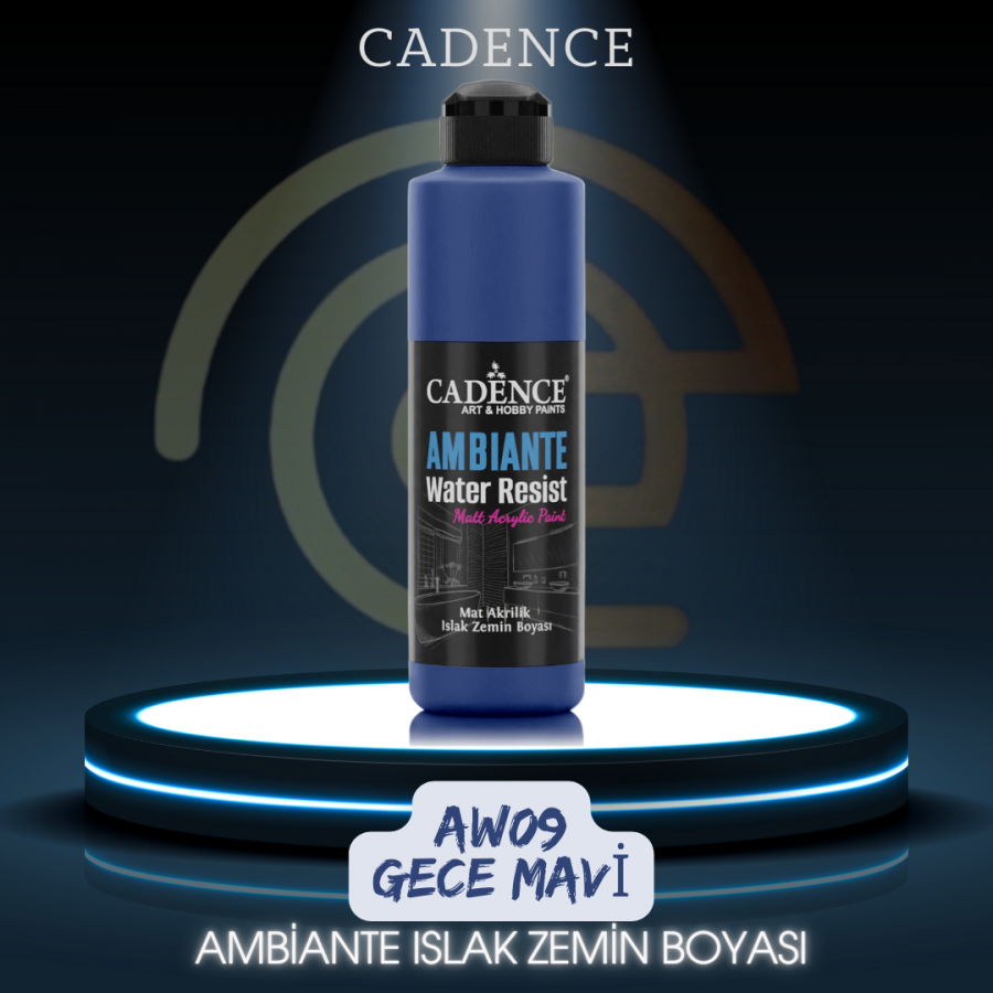 AW09 Gece Mavi Ambiante Islak Zemin Boyası 250ML + Katalizör 10GR
