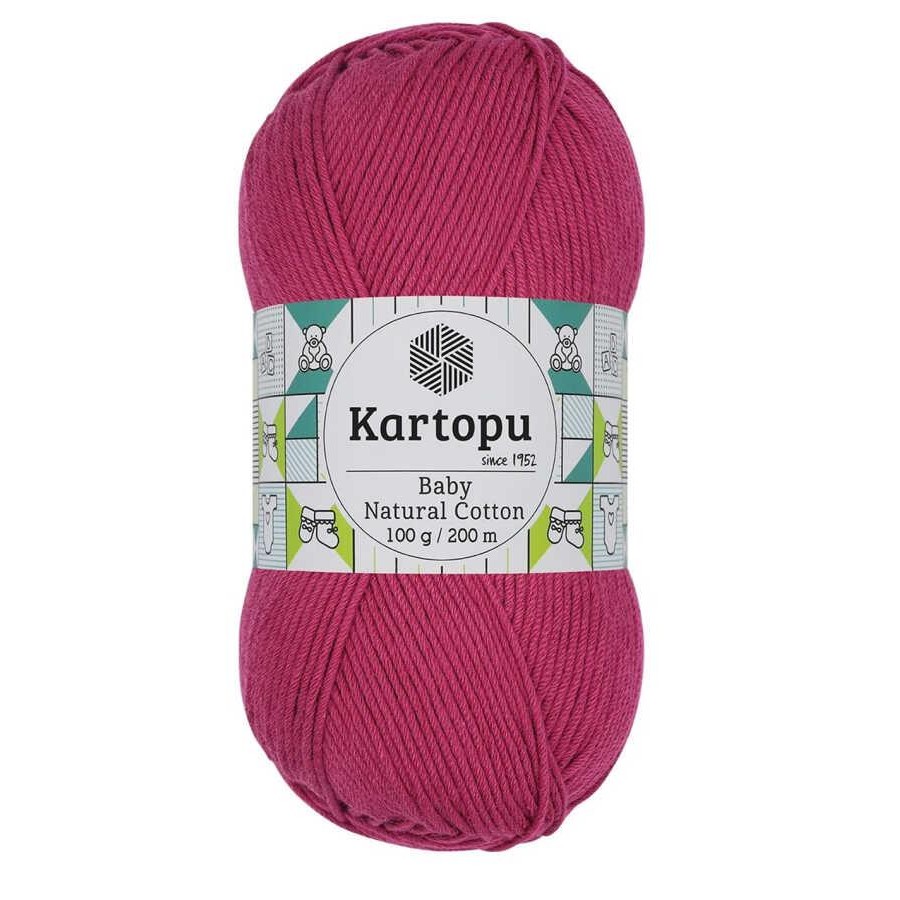 KARTOPU,BABY NATUREL COTTON K0734 KOYU PEMBE