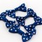 Beyaz Puantiyeli Fiyonk 4Cm  Lacivert 25 ADET