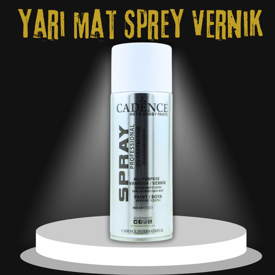 Cadence Yarı Mat Sprey Vernik 400ML Cadence Yarı Mat Sprey Vernik 400ML