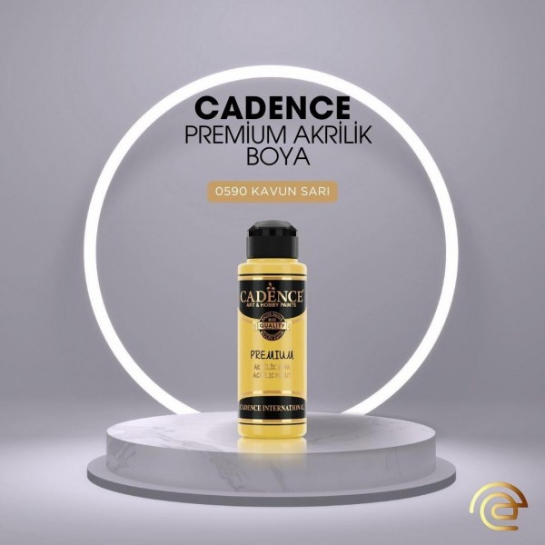 Cadence PREMİUM AKRİLİK BOYA 120 ML 0590 KAVUN SARI Cadence PREMİUM AKRİLİK BOYA 120 ML 0590 KAVUN SARI