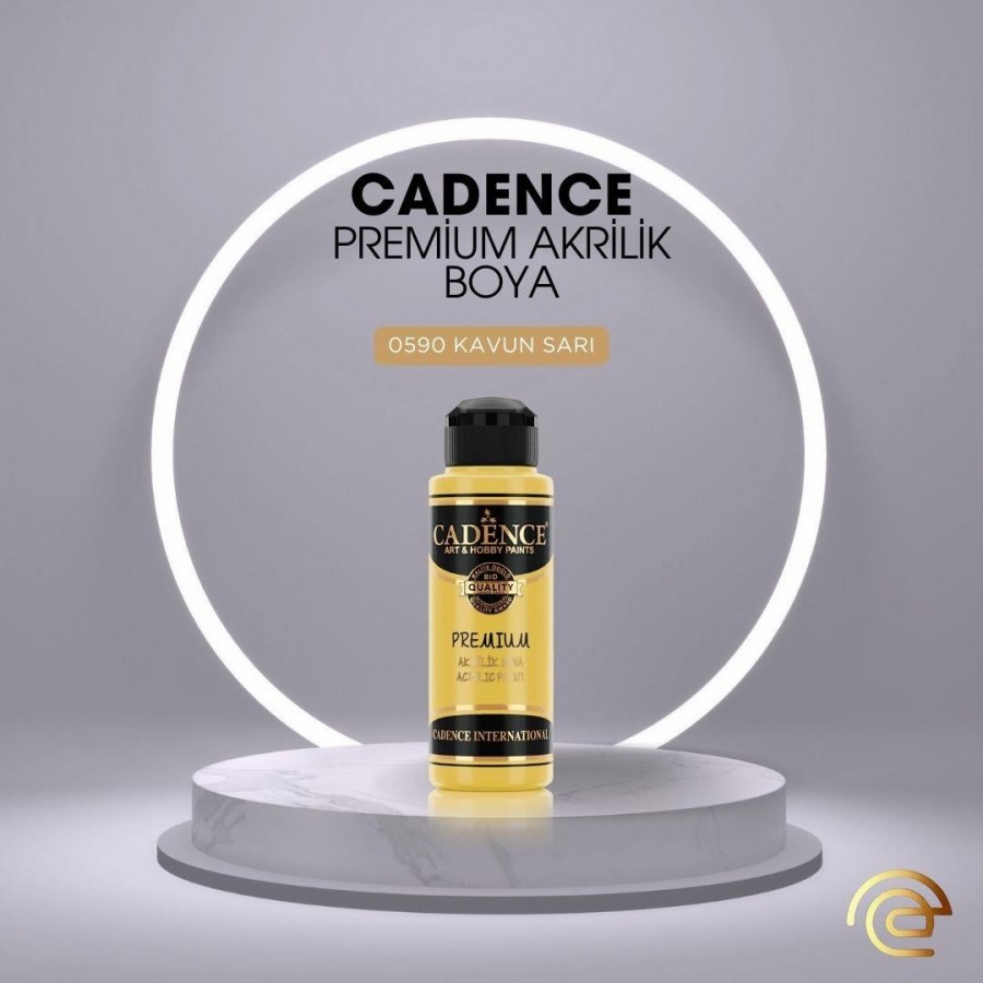 Cadence PREMİUM AKRİLİK BOYA 120 ML 0590 KAVUN SARI