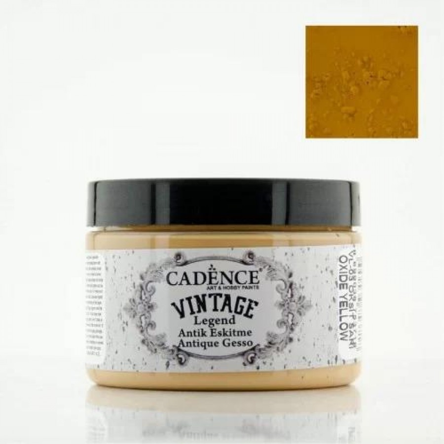 Cadence Vintage Legend - Antik Eskitme Boyası VL03 - Oksit Sarı