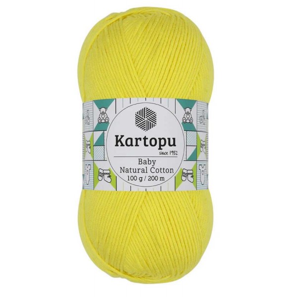 KARTOPU,BABY NATUREL COTTON K0326 LİMON SARI