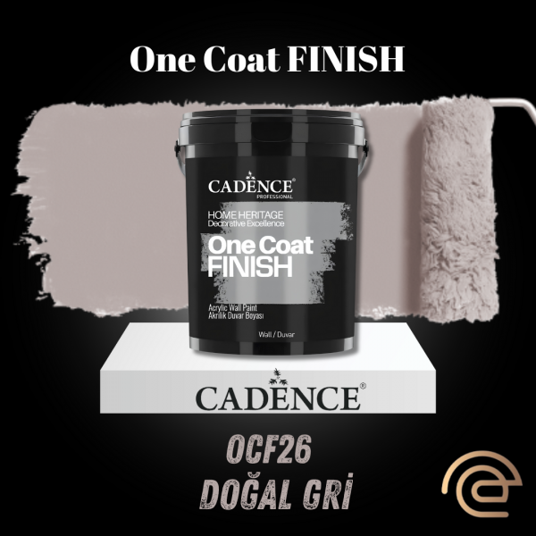 OCF26 Doğal Gri Akrilik Duvar Boyası - One Coat Finish 2.5LT