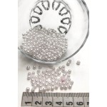 Eymen Hobi 25 Gram - 4 Mm BEYAZ Renk DELİKLİ İnci Boncuk, Plastik İnci Boncuk Takı Malzemeleri (500-600 Adet)
