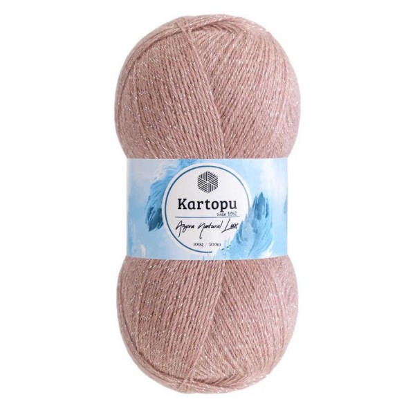 KARTOPU,ANGORA NATURAL LUX K0758 GÜL KURUSU