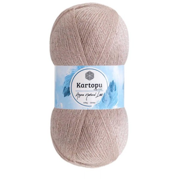 KARTOPU,ANGORA NATURAL LUX K0762 AÇIK GÜL GONCASI
