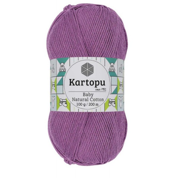 KARTOPU,BABY NATUREL COTTON K0724 KOYU LEYLAK