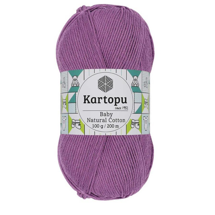 KARTOPU,BABY NATUREL COTTON K0724 KOYU LEYLAK