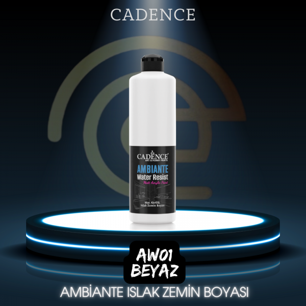 AW01 Beyaz Ambiante Islak Zemin Boyası 500ML + Katalizör 20GR