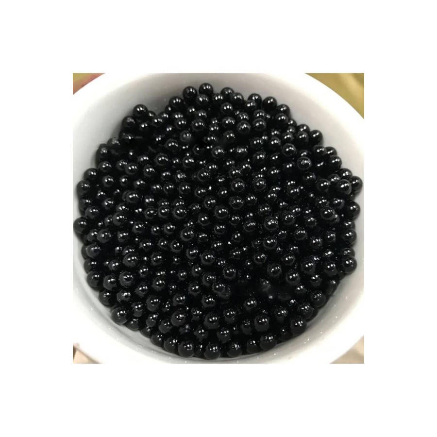 Eymen Hobi 25 Gram - 4 Mm SİYAH Renk DELİKLİ İnci Boncuk, Plastik İnci Boncuk Takı Malzemeleri (500-600 Adet)
