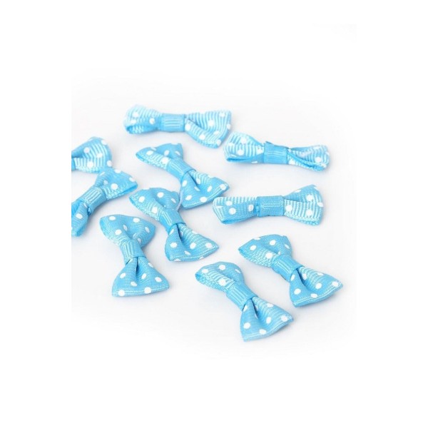 Mini Papyon Fiyonk Kurdele Mavi (3.5Cm-25Adet)