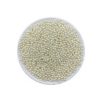 Eymen Hobi 25 Gram - 4 Mm Krem Renk İnci Boncuk, Plastik İnci Boncuk Takı Malzemeleri (500-600 Adet)