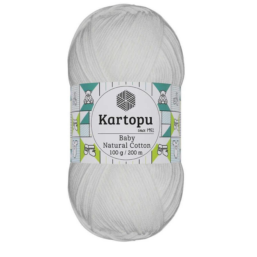 KARTOPU,BABY NATUREL COTTON K0010 BEYAZ