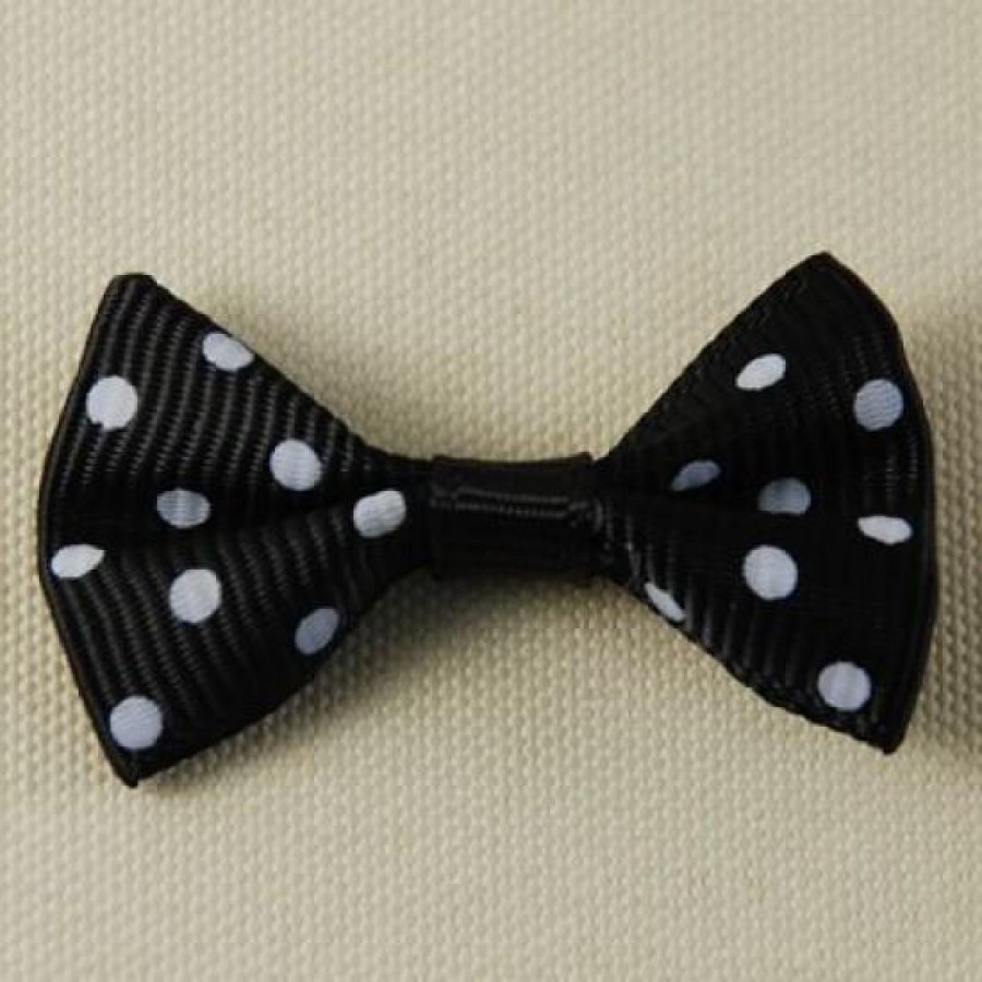 Mini Papyon Fiyonk Kurdele Siyah (3.5Cm-25Adet)