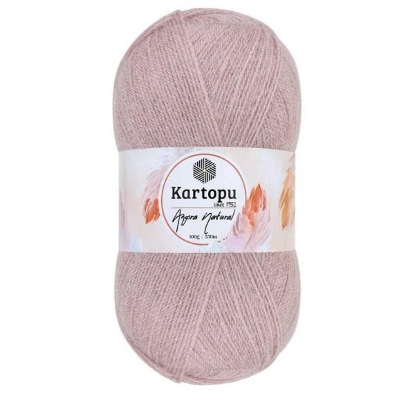 KARTOPU,ANGORA NATURAL K0758 GÜL KURUSU