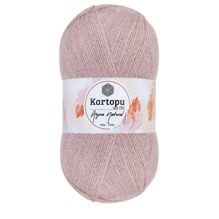 KARTOPU,ANGORA NATURAL K0758 GÜL KURUSU