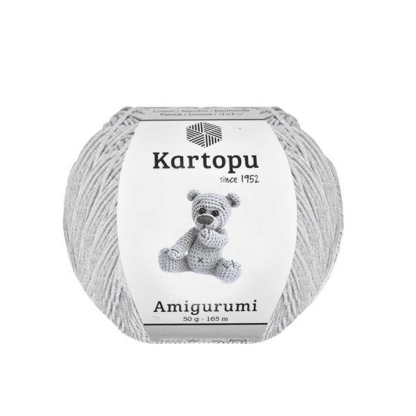KARTOPU,AMİGURUMİ K0991 AÇIK GRİ