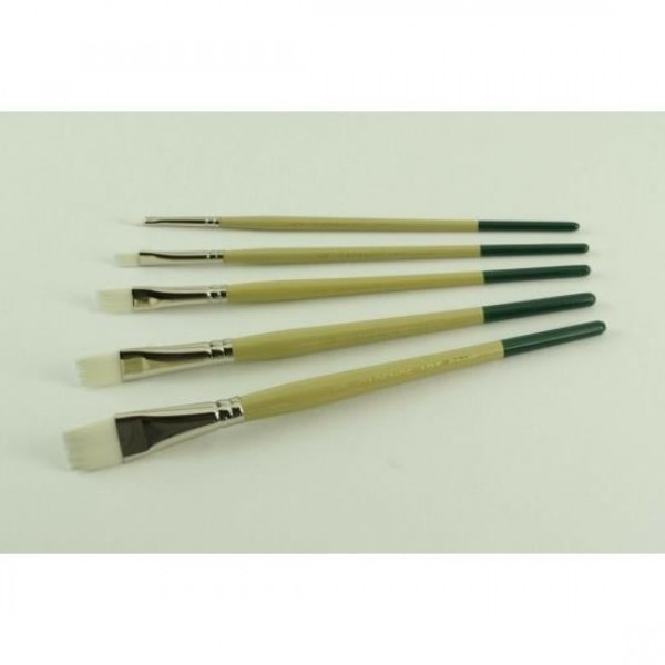 CA986 Beyaz Düz Onestroke Fırçası 1/2