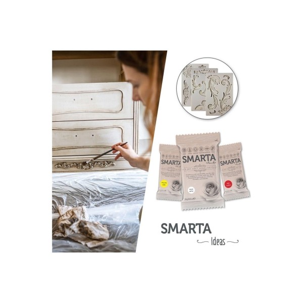SMARTA HAVAYLA KURUYAN MODELLEME HAMURU METALİK BEYAZ İNCİ 60 GR